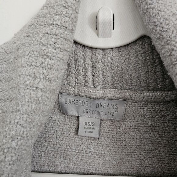 Barefoot Dreams Cozychic Lite Circle Cardigan XS‎ Small Dove Gray Sweater 452 - Picture 3 of 10